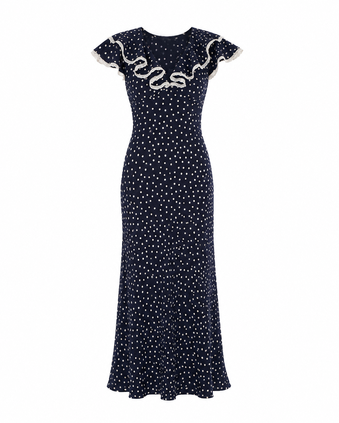 Viola – Ruffle Neck Midi